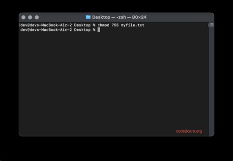 chmod command mac|macos .